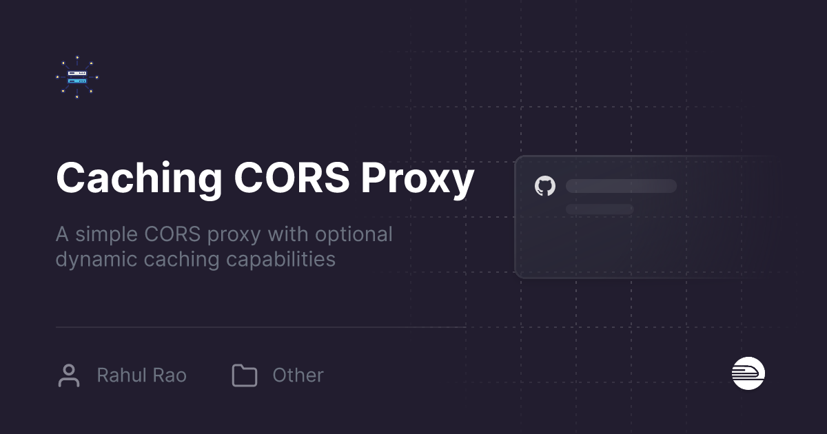 Deploy Caching CORS Proxy