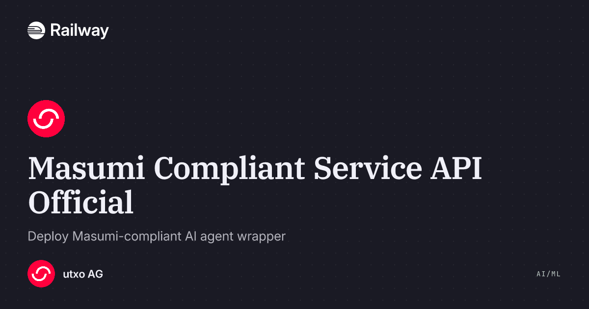 Api Official Num Deploy Masumi Compliant Service API Official