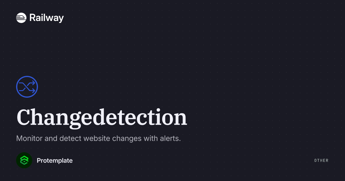 Deploy Changedetection
